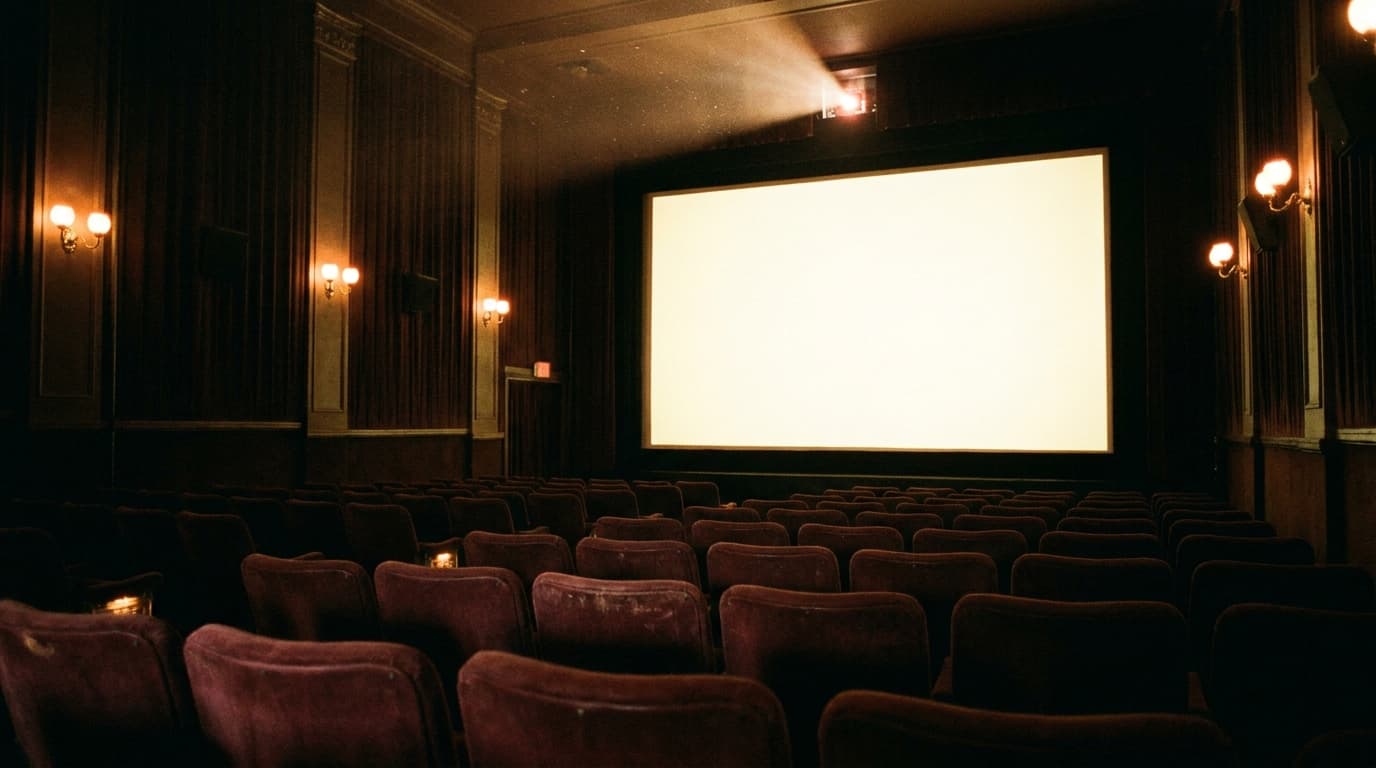 Vintage-Kinosaal — zum Showreel im Kino-Player
